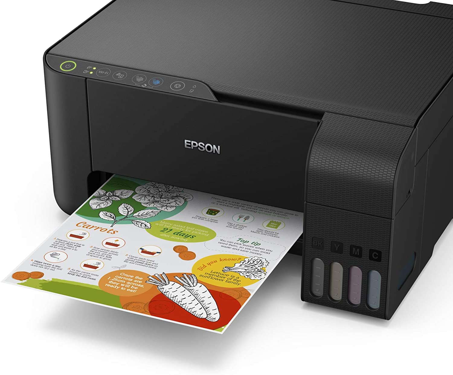 Epson EcoTank L3150 Print/Scan/Copy Wireless Printer - alternate view