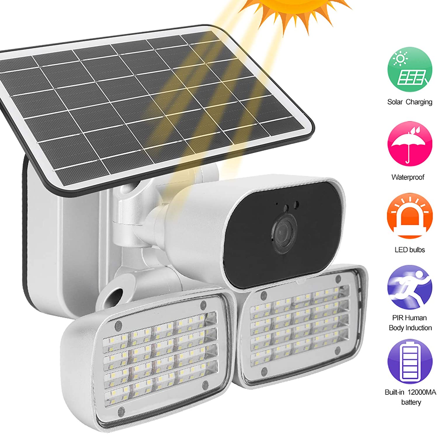Outdoor CCTV, Solar 4G Camera - alternate view