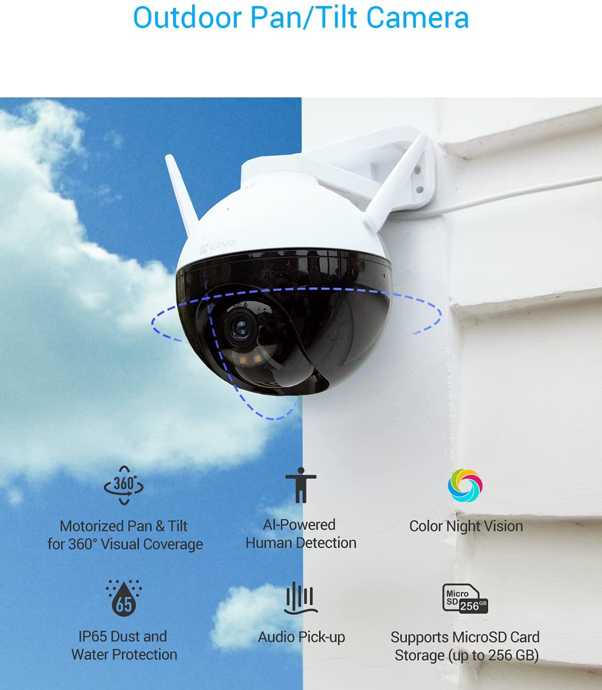 EZVIZ C8C 1080P Wifi Smart Home Outdoor - alternate view