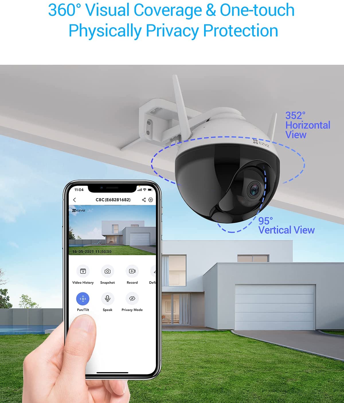 EZVIZ C8C 1080P Wifi Smart Home Outdoor - alternate view