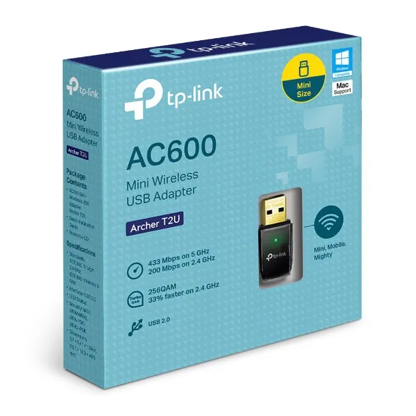 TP-Link Archer T2U AC600 Wireless Dual Band USB Adapter - alternate view