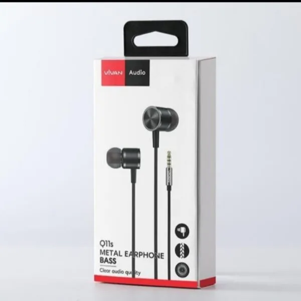 VIVAN Q11s Metal Design Wired Earphone - alternate view