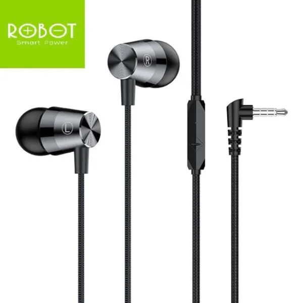 ROBOT RE20 Ultra Light Wired Earphones. - alternate view