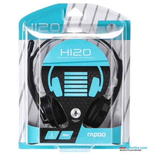 Rapoo H120 Wired Stereo Headphone