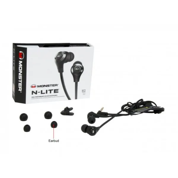Monster N-Lite in Earphones - alternate view
