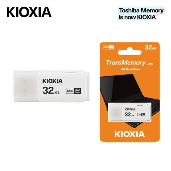KIOXIA 32GB TransMemory U301 USB Flash Drive. - alternate view